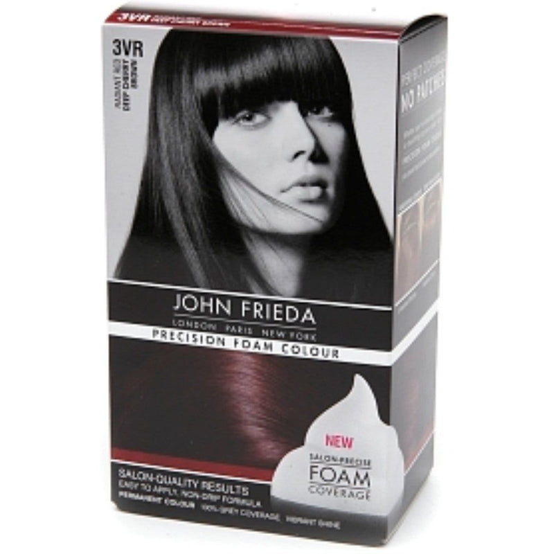 John Frieda John Frieda Radiant Red Foam Color, Precision, Deep Cherry Brown 3VR Hair Color Dark Slate Gray