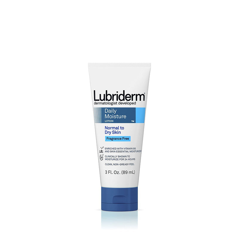 Lubriderm Lubriderm Daily Moisture Body Lotion - Fragrance Free - 89ml Lotion & Moisturizer White Smoke
