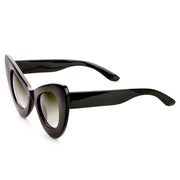 zeroUV Retro Mod Super Trendy Women's Fashion Cat Eye Sunglasses 9233 Sunglasses White Smoke Black,Tortoise,Red,White,Tortoise Grey Fade,Creme Tortoise
