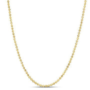 Bids.com Moon Cut Bead Chain in 14k Yellow Gold (2.00 mm) Necklaces White Smoke 16 / Yellow Gold,18 / Yellow Gold,20 / Yellow Gold,24 / Yellow Gold