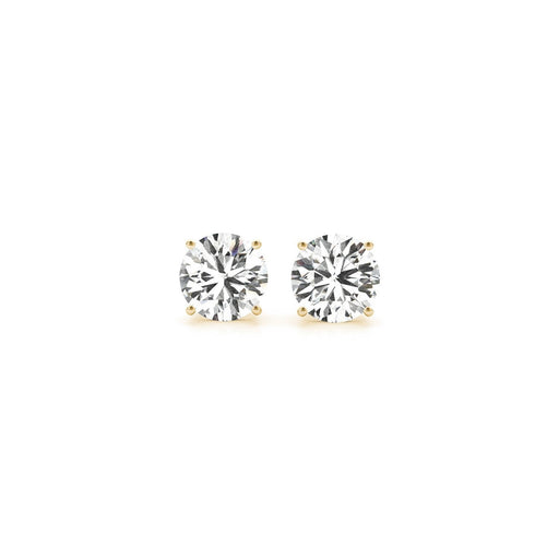Bids.com 1 1/2 cttw Certified IGI Lab Grown Round Diamond Stud Earrings 14k Yellow Gold (G/VS2) Earrings White Smoke Yellow Gold