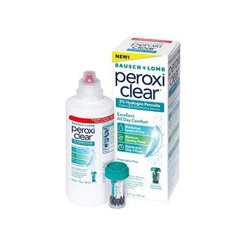Bausch + Lomb Bausch + Lomb Peroxi Clear Cleaning Disinfecting Solution Eyewear Lens Cleaning Solutions White Smoke
