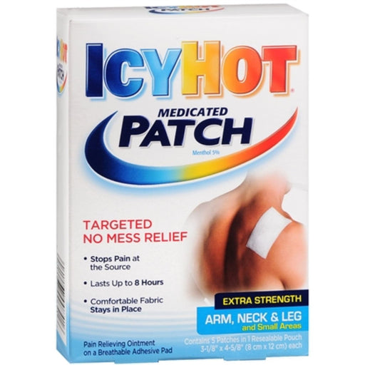 Icy Hot Icy Hot Original, Pain Relief Patch, Arm, Neck & Leg 5 ct Health & Beauty Lavender