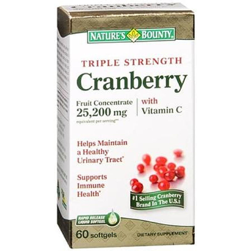 Nature's Bounty Nature's Bounty Triple Strength Natural Cranberry Vitamin C Softgels Vitamins & Supplements White Smoke