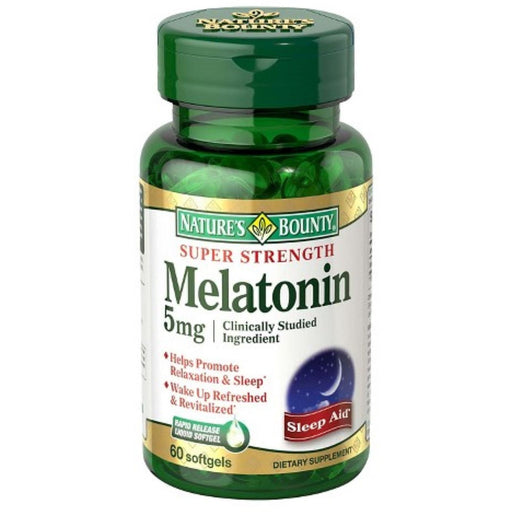 Nature's Bounty Nature's Bounty Sleep Health Melatonin Rapid Release Softgels, 5 Mg Vitamins & Supplements White Smoke