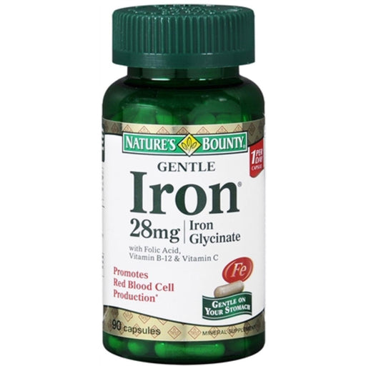 Nature's Bounty Nature's Bounty Gentle Iron 28 Mg - 90 Capsules Vitamins & Supplements White Smoke