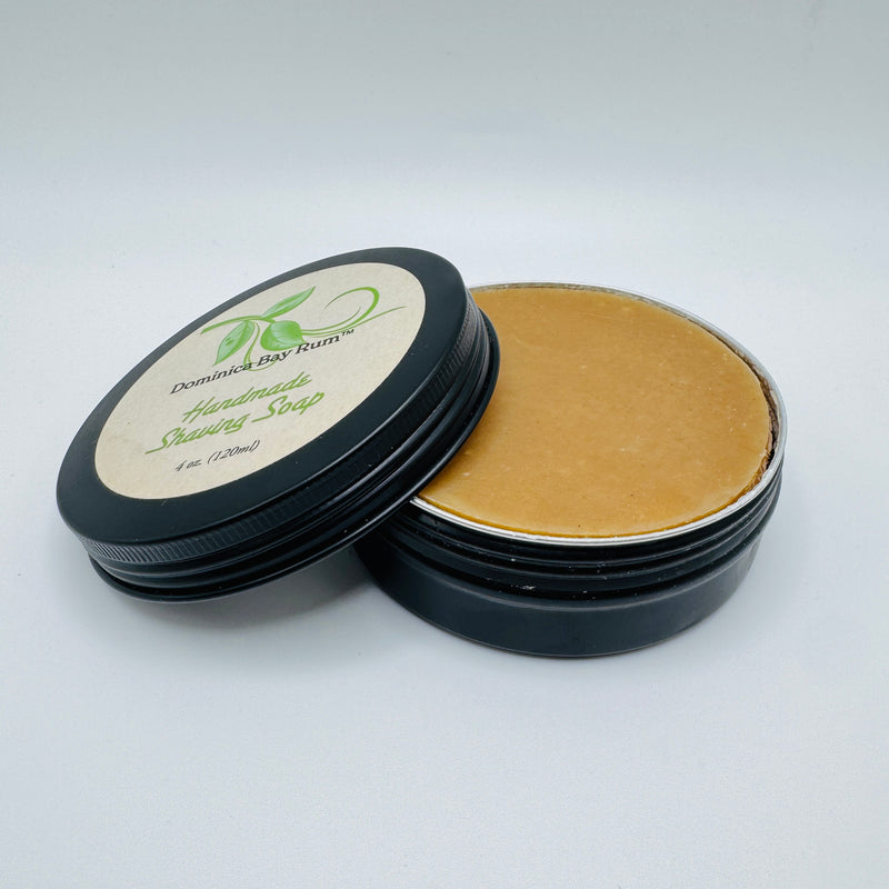 Grand Bay Dominica Bay Rum Handmade Shaving Soap 4 Oz Shaving Soap Light Gray