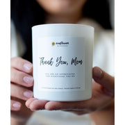 Sunflower Motherhood Thank You Mom Candle Candles Gray