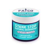 FATCO Skincare Products Stank Stop Cream Deodorant, Lavender+Sage, 2 Oz White Smoke