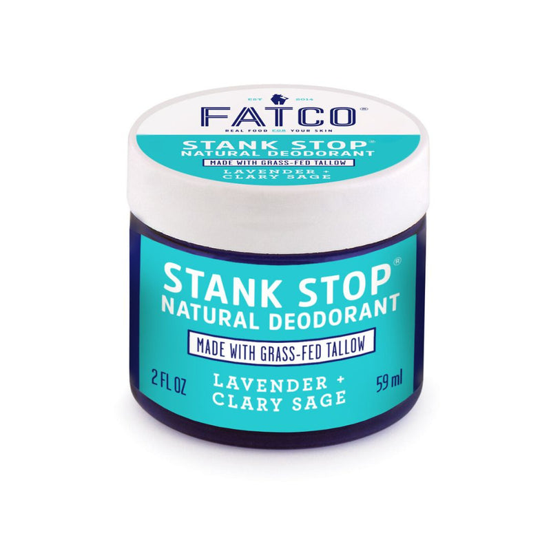 FATCO Skincare Products Stank Stop Cream Deodorant, Lavender+Sage, 1 Oz White Smoke
