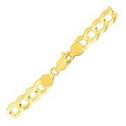 Bids.com 7.0mm 10k Yellow Gold Curb Bracelet Bracelets White Smoke 8.5 / Yellow Gold