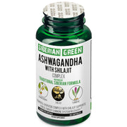 SiberianGreen.com Ashwagandha with Altai Shilajit & Turmeric | Ayurvedic Herbal Complex 60 Capsules Herbs White Smoke