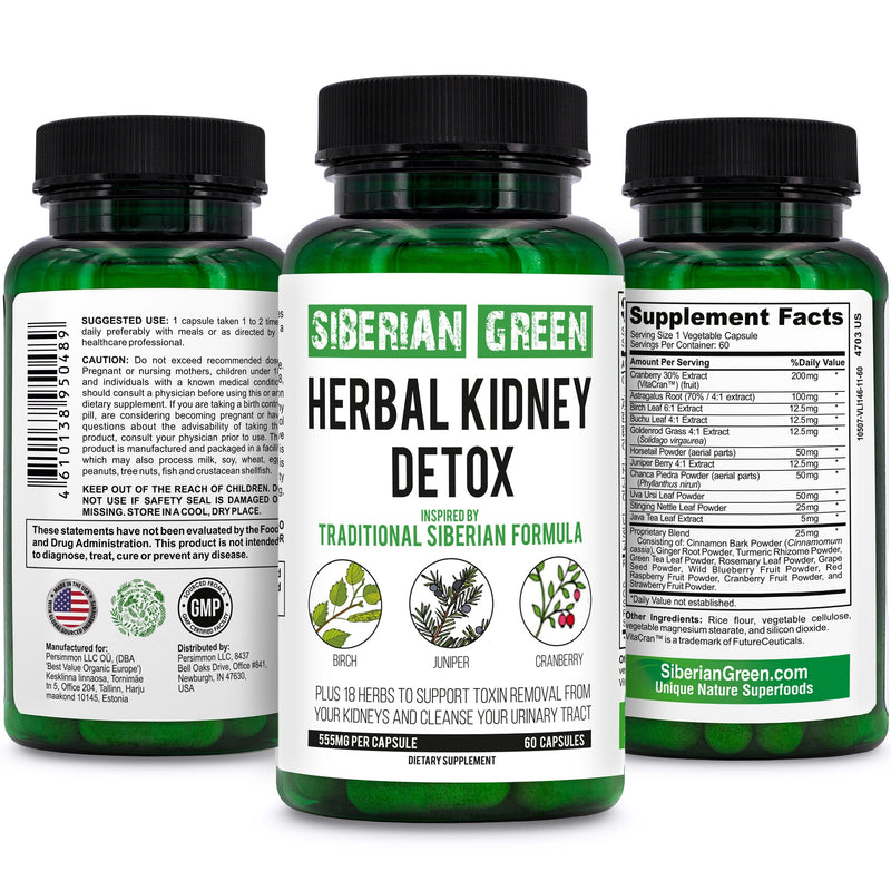 SiberianGreen.com Herbal Kidney Detox – An Ideal Supplement to Maintain Your Kidney Health Herbs White Smoke
