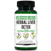 SiberianGreen.com Herbal Liver Detox – Milk Thistle & Artichoke Capsules Herbs White Smoke