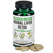 SiberianGreen.com Herbal Liver Detox – Milk Thistle & Artichoke Capsules Herbs White Smoke