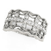 Bids.com Diamond Studded Four Leaf Clover Motif Ring in 14k White Gold (1/4 cttw) Rings White Smoke 3 / White Gold,3.5 / White Gold,4 / White Gold,4.5 / White Gold,5 / White Gold,5.5 / White Gold,6 / White Gold,6.5 / White Gold,7 / White Gold,7.5 / White Gold,8 / White Gold,8.5 / White Gold,9 / White Gold