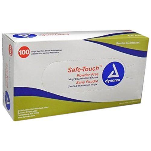 Safe-Touch Safe-Touch 2611U Powder Free Vinyl Exam Gloves, Small Gloves & Mittens White Smoke