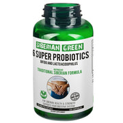 SiberianGreen.com 6 Super Probiotics Siberian Green Bifido & Lacto Acidophilus 120 Caps Herbs Light Gray