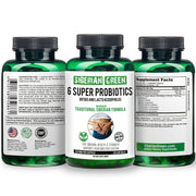 SiberianGreen.com 6 Super Probiotics Siberian Green Bifido & Lacto Acidophilus 120 Caps Herbs White Smoke