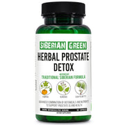 SiberianGreen.com Herbal Prostate Detox Siberian Green 60 Caps – Saw Palmetto Burdock Pumpkin Herbs White Smoke