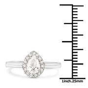 Bids.com 14K White Gold 0.64 Carat Genuine White Diamond Ring Rings White Smoke size 7.00,size 6.00,size 8.00