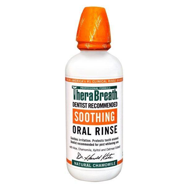 TheraBreath TheraBreath Soothing Alcohol-Free Oral Rinse, Chamomile, 0.47 L Oral Care White Smoke