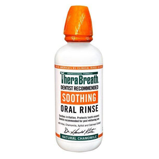 TheraBreath TheraBreath Soothing Alcohol-Free Oral Rinse, Chamomile, 0.47 L Oral Care White Smoke