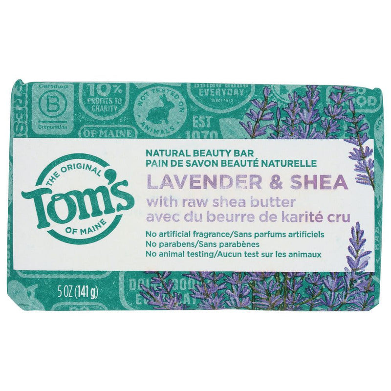 Tom's of Maine Tom's of Maine Beauty Bar Soap Lavender Tea Tree 5 Oz Bar Soap Lavender