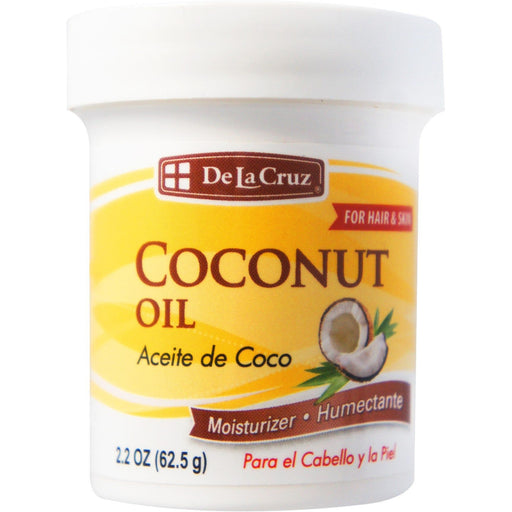 De La Cruz De La Cruz Expeller Pressed Coconut Oil For Dry Skin And Hair Moisturizer 2.2 Oz Lotion & Moisturizer White Smoke