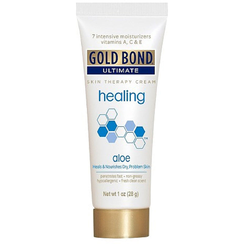 Gold Bond Gold Bond Ultimate Skin Therapy Cream, Healing Lotion, Aloe 1 oz Lotion & Moisturizer White Smoke