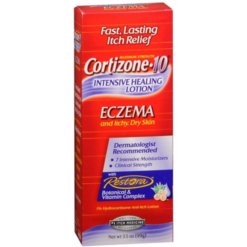 Cortizone-10 Cortizone-10 Intensive Healing Eczema Lotion, Maximum Strength, 3.5 oz Medicine & Drugs Orange Red