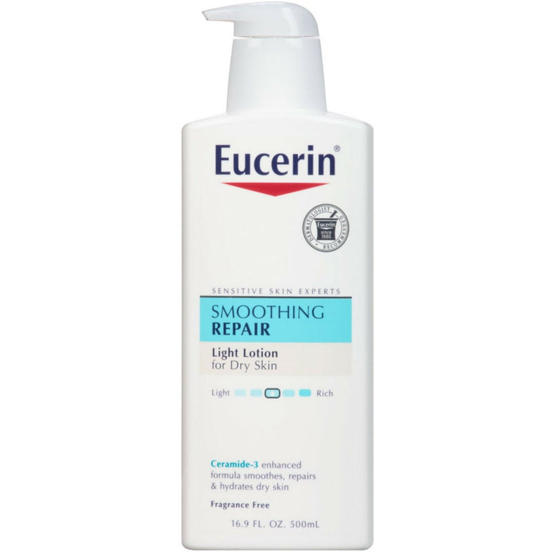 Eucerin Eucerin Lotion, Light Feel, Advanced Repair, Fragrance Free Lotion & Moisturizer Lavender