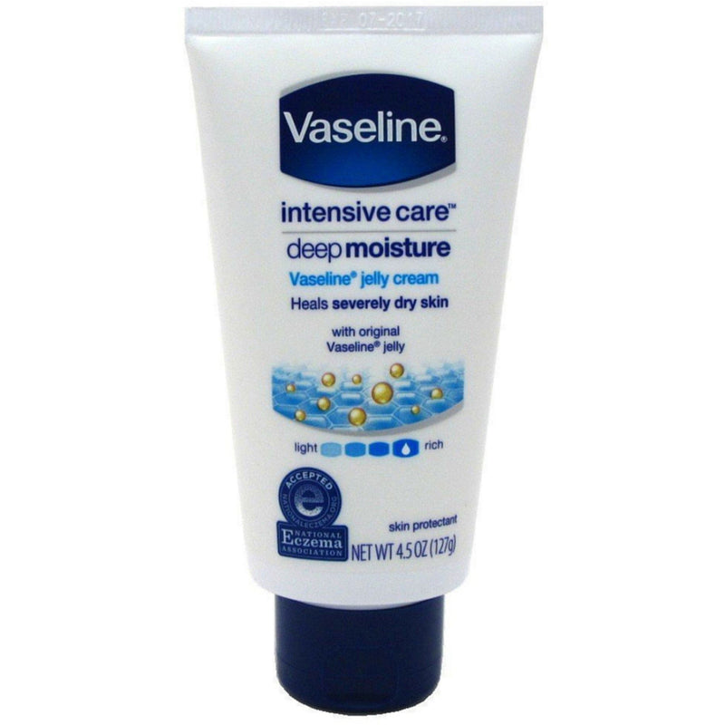Vaseline Vaseline Petroleum Jelly Cream, Deep Moisture, Creamy Formula 4.5 Oz Petroleum Jelly White Smoke