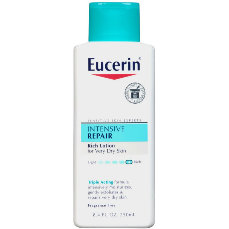 Eucerin Eucerin Intensive Repair Rich Feel Lotion 8.4 Fl. Oz. Squeeze Bottle Lotion & Moisturizer Lavender