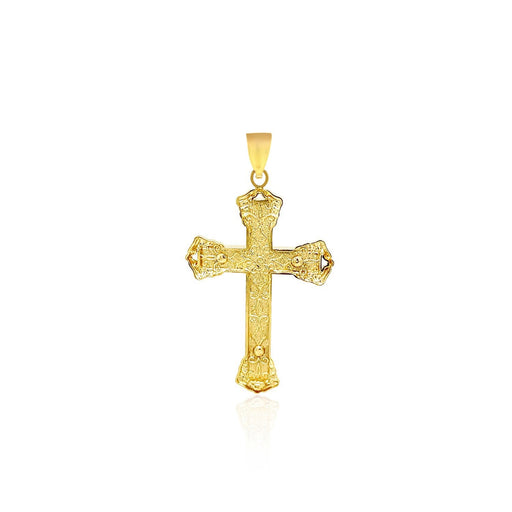 Bids.com 14k Yellow Gold Black Onyx Cross Pendant Pendants White Smoke Yellow Gold