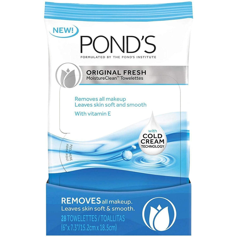 Pond's Pond's Wet Cleansing Towelettes Original Fresh - 28ct Skin Care White Smoke