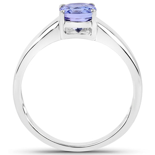 Bids.com 1.05 Carat Genuine Tanzanite .925 Sterling Silver ring Rings White Smoke size 6.00,size 7.00,size 9.00,size 5.00,size 8.00,size 10.00,size 5.50,size 6.50