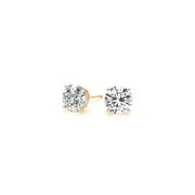 Bids.com 1 1/2 cttw Certified IGI Lab Grown Round Diamond Stud Earrings 14k Yellow Gold (G/VS2) Earrings White Smoke Yellow Gold