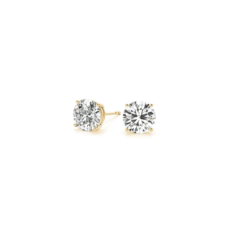 Bids.com 1 1/2 cttw Certified IGI Lab Grown Round Diamond Stud Earrings 14k Yellow Gold (G/VS2) Earrings White Smoke Yellow Gold