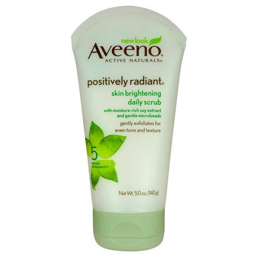 Aveeno Aveeno Positively Radiant Skin Brightening Daily Scrub 5 Oz Facial Scrub Gray