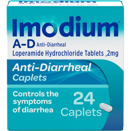 Imodium Imodium® A-D Anti-Diarrheal – 2 mg Loperamide HCl Caplets Health & Beauty Light Sea Green