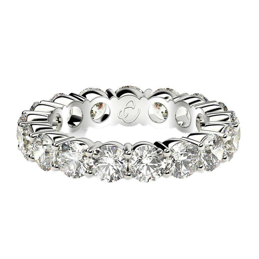 Bids.com Round Cut Lab Grown Diamond Eternity Ring in 14k White Gold (3 cttw FG/VS2) Rings White Smoke 4 / White Gold,4.5 / White Gold,5 / White Gold,5.5 / White Gold,6 / White Gold,6.5 / White Gold,7 / White Gold,7.5 / White Gold,8 / White Gold,8.5 / White Gold,9 / White Gold