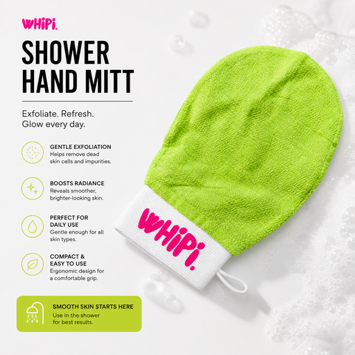 Whipi Co Exfoliating Shower Hand Mitt Lavender