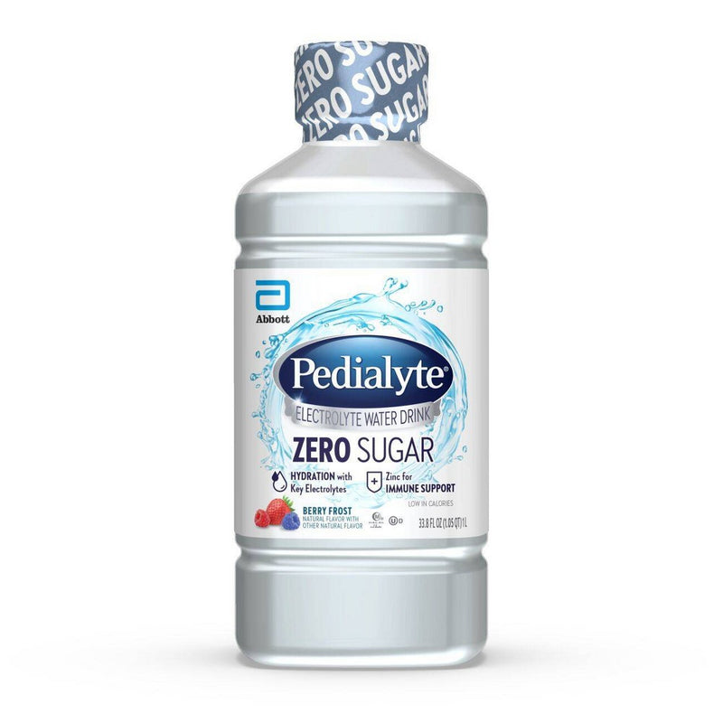 Pedialyte Pedialyte Electrolyte Solution Berry Frost Ready To Drink Bottle 33.8 Fl Oz Sports & Energy Drinks White Smoke