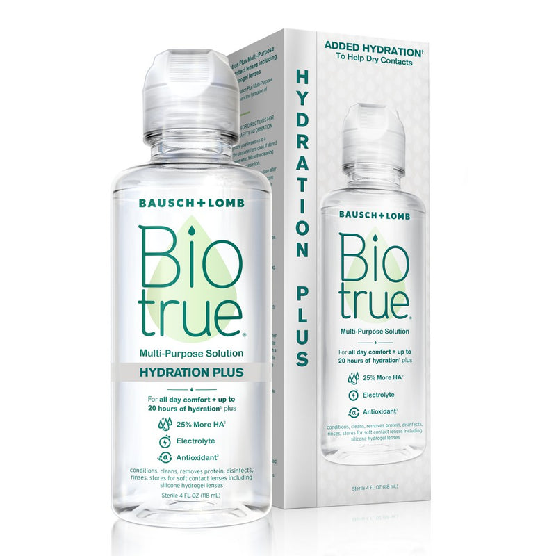 Biotrue Biotrue Hydration Plus Contact Lens Solution  4 Oz Contact Lens Solution White Smoke