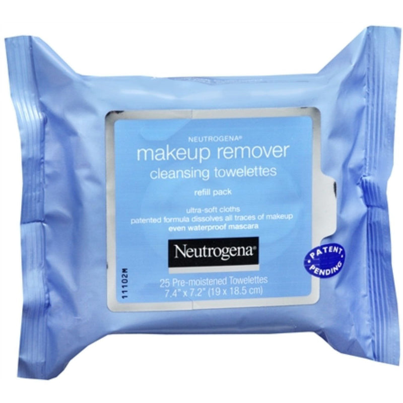 Neutrogena Neutrogena Makeup Remover Cleansing Towelettes & Face Wipes - 25ct Makeup Removers White Smoke