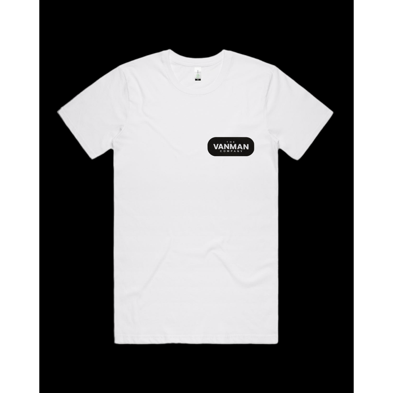 VanMan The VanMan Company T-Shirt - 100% Organic Cotton Black Small,Medium,Large,X-Large,XXL