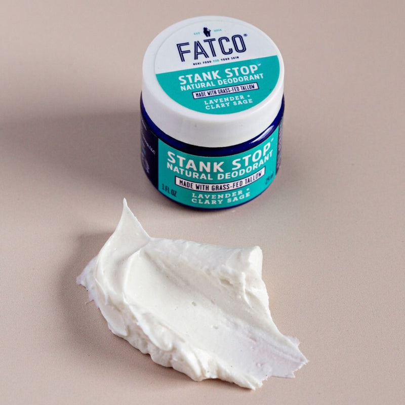 FATCO Skincare Products Stank Stop Cream Deodorant, Lavender+Sage, 2 Oz Gray