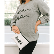 Sunflower Motherhood Mama Pouch Totes Gray
