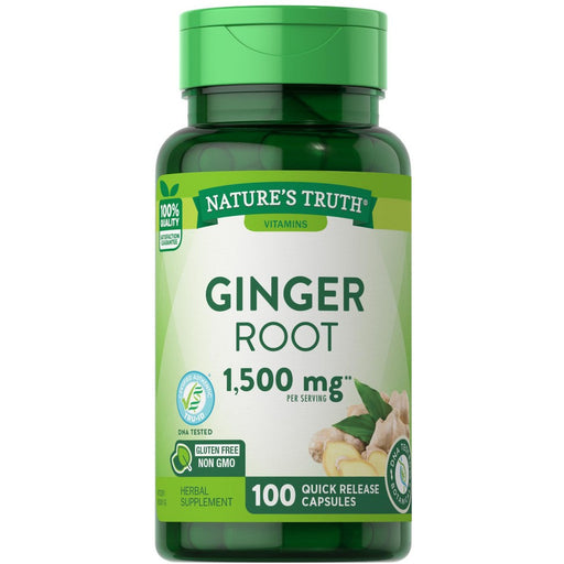 Nature's Truth Nature's Truth Ginger Root 550 Mg Herbal Supplement - 100 Capsules Vitamins & Supplements White Smoke